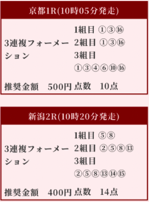 買い目画像